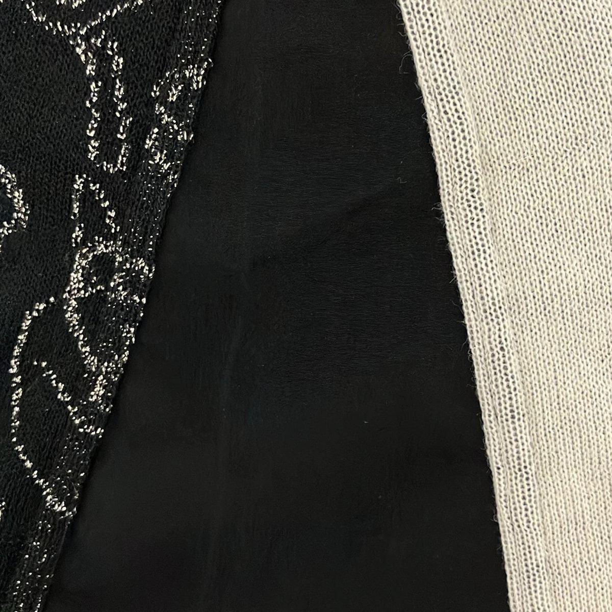  ALBEROBELLO OLLEBOREBLA アルベロベロ オレボレブラ チュニック レディース - 黒×アイボリー×マルチ 半袖 ラメ ブタ 半袖 チュニック