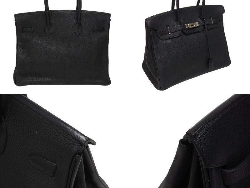 HERMES エルメス BIRKIN バーキン35 ブラック ゴールド金具 トリヨン