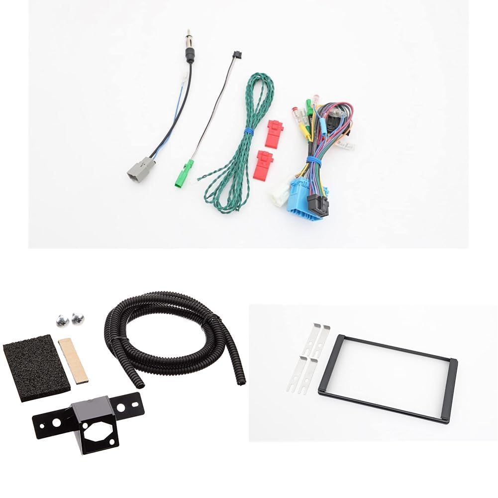 セット買い アルパイン ALPINE カーナビ ディスプレイオーディオ取付キット ジムニー ジムニーシエラ 2018.7-現在 KTX-7W-JI-64 ブラック ジムニー H30 7 現在 バックビューカメラ取付けキット KTX-C6