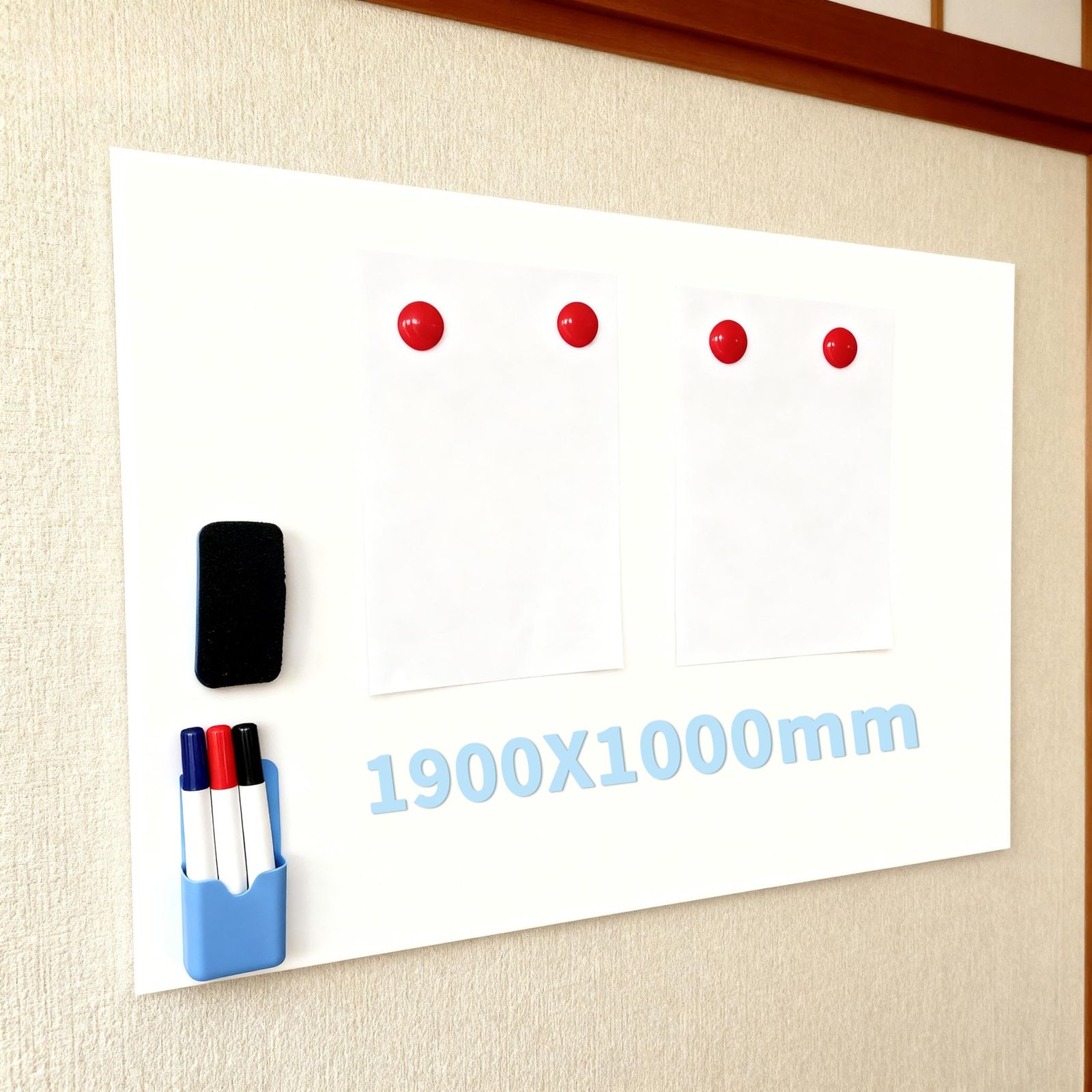 ホワイトボードシート ホワイトボード シート マグネットシート 超強粘着力 環境にやさしい素材 マグネット対応 自由に裁断 壁に貼り付け はがせる 予定表 こども落書き 掲示板 メモ用に最適 mm