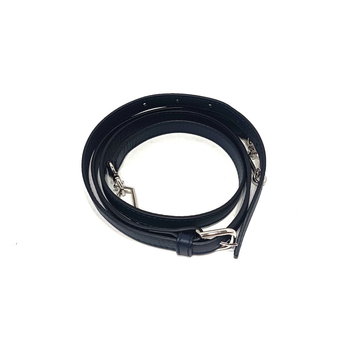 ネイビー×ピンクベージュ×白 レザー