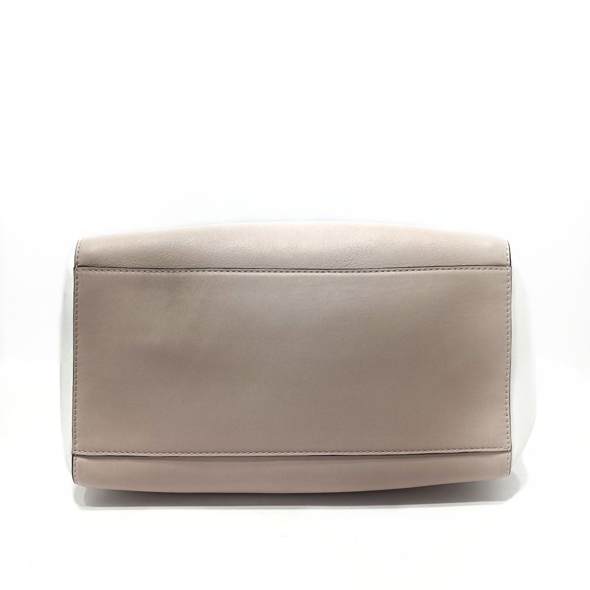 ネイビー×ピンクベージュ×白 レザー