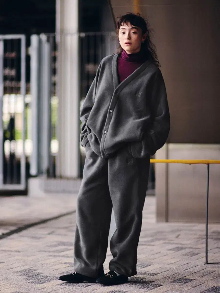 ユニクロ NEEDLES カーディガン ダーク グレー M