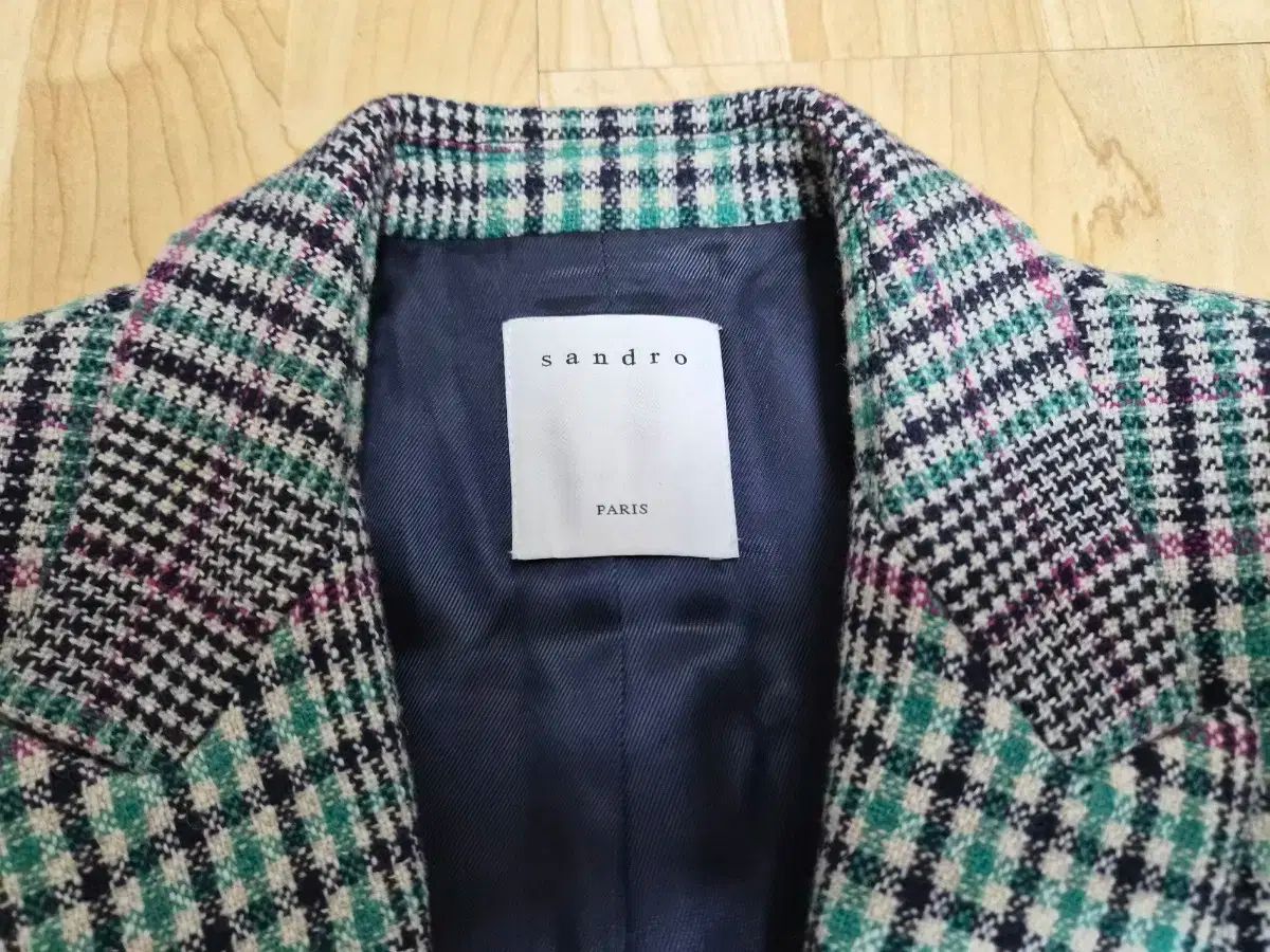 スペイン王妃着用 SANDRO チェック ウール ジャケット スカート セットアップ MAAHADDERANG_COM