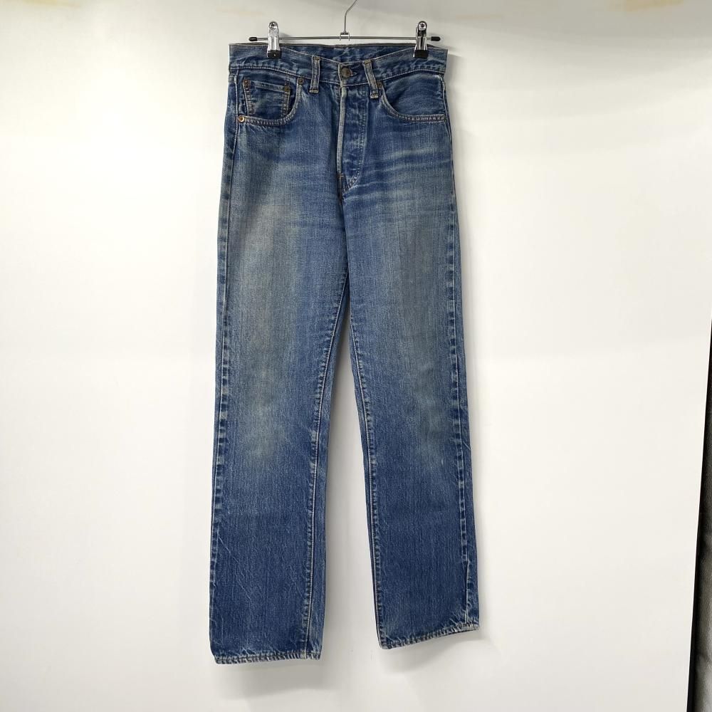60s~70s LEVI S 501 66前期 刻印6 両面BIGE 実寸70cm 股下75cm 後期型 デニムパンツ リーバイス 17