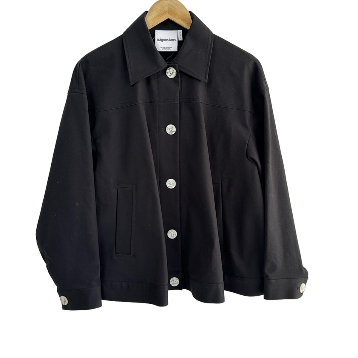 nagonstans ナゴンスタンス コート サイズS レディース 黒 長袖 春 秋