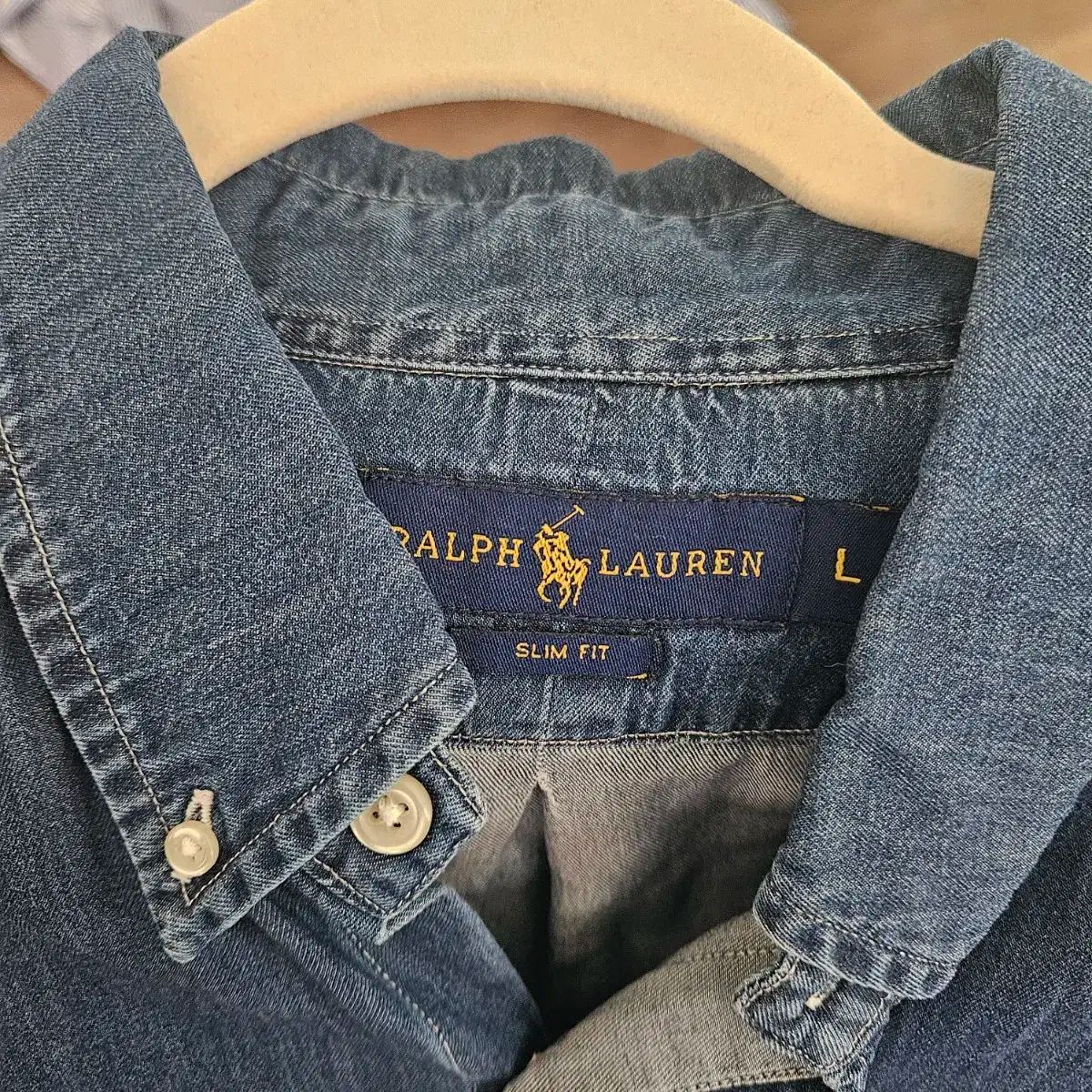 3セット ポロラルフローレン オックスフォードシャツ Lサイズ デニム ブルー ピンク