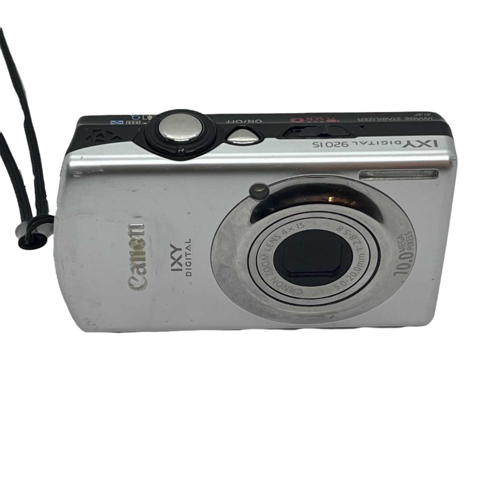 管2510-38 動作未 CANON キヤノン IXY DIGITAL 920 IS イクシー デジタル920IS コンパクトデジカメ 光学4×ズーム 1000万画素 シルバー