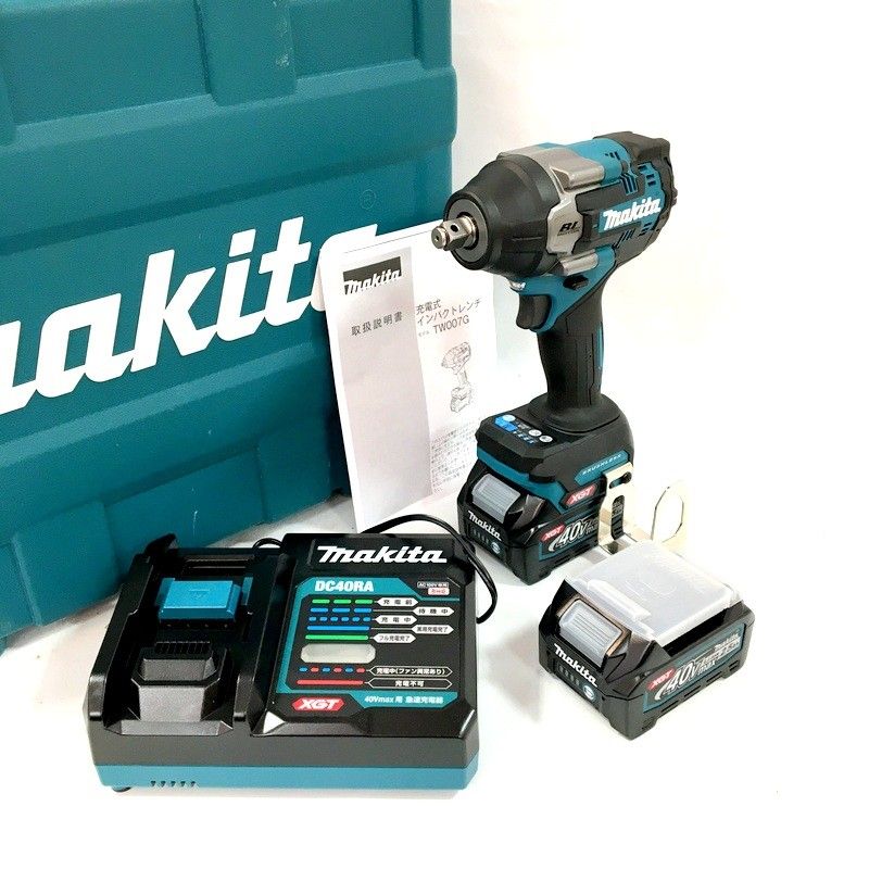 makita マキタ 充電式インパクトレンチ TW007GRDX フルセット 40Vmax 2.5Ah 650N・m 角ドライブ12.7mm コードレス DW3609