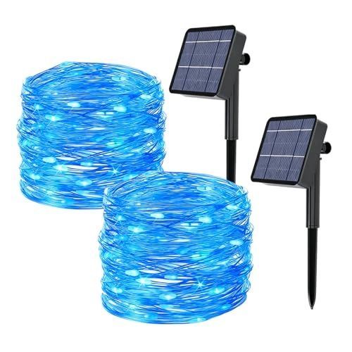 LEDイルミネーションライト ソーラー ストリングライト 100電球 10 m 電飾 8モード 夜間自動点灯 キャンプ用 ガーランドライト IP 65防水 飾りライト パーティー バレンタインデー 新年 祝日 結婚式