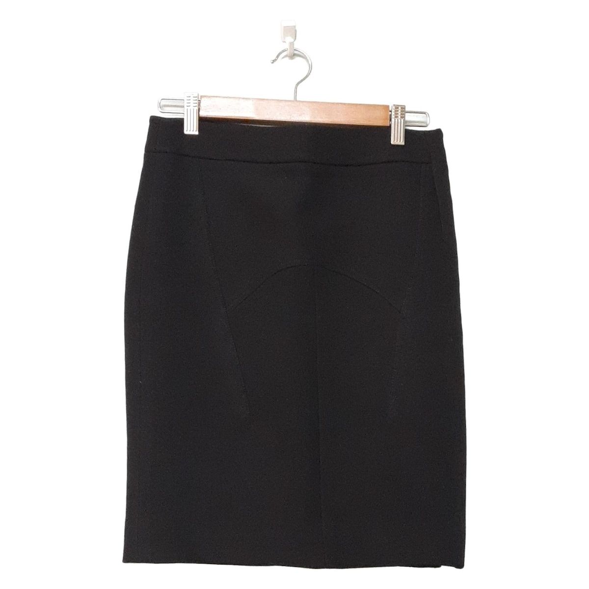 TOM FORD トムフォード 巻きスカート サイズ38 M レディース - 黒 ひざ丈 ジップアップ