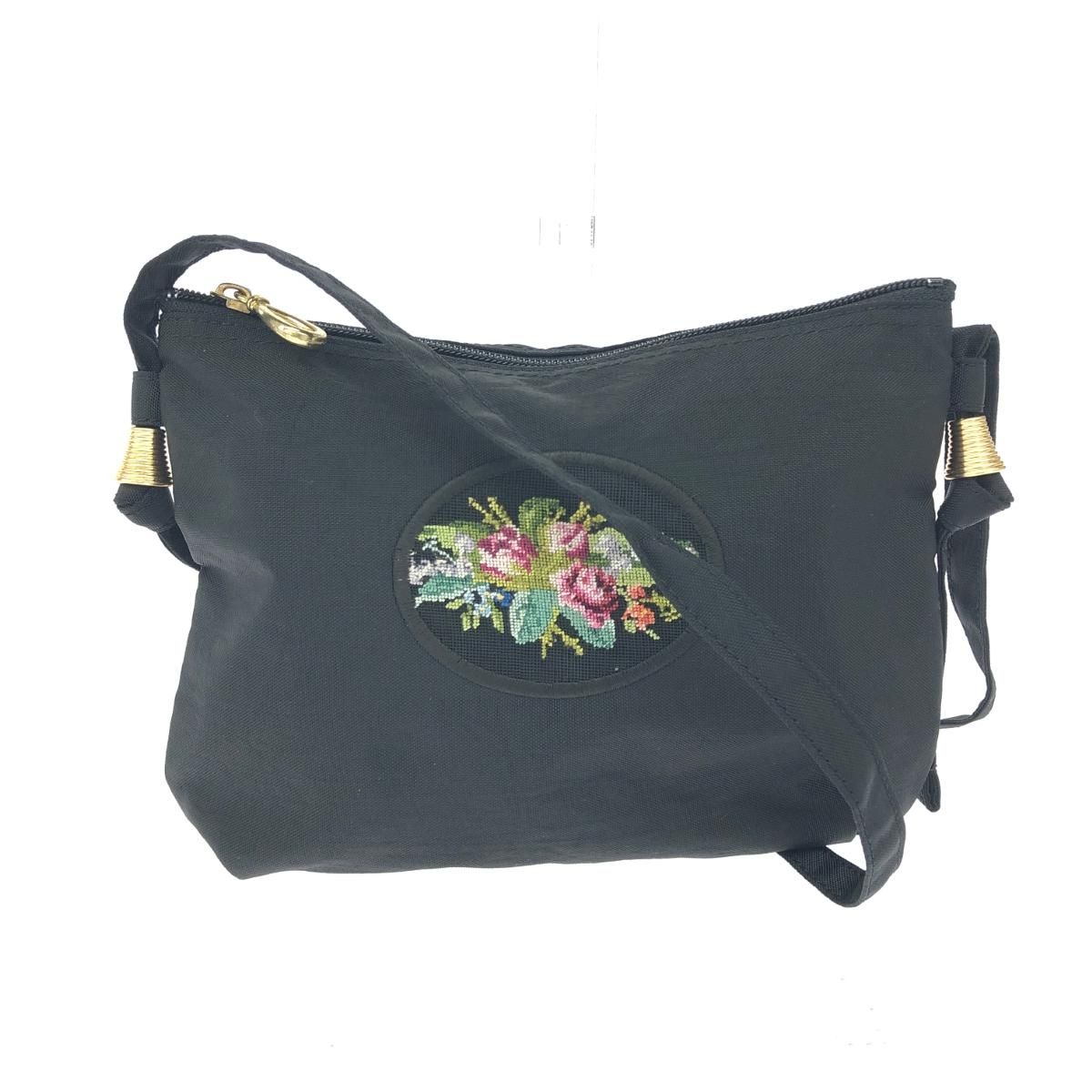 MICHIKO KUGE ミチコクゲ プチポワン/ショルダーバッグ フラワー/刺繍