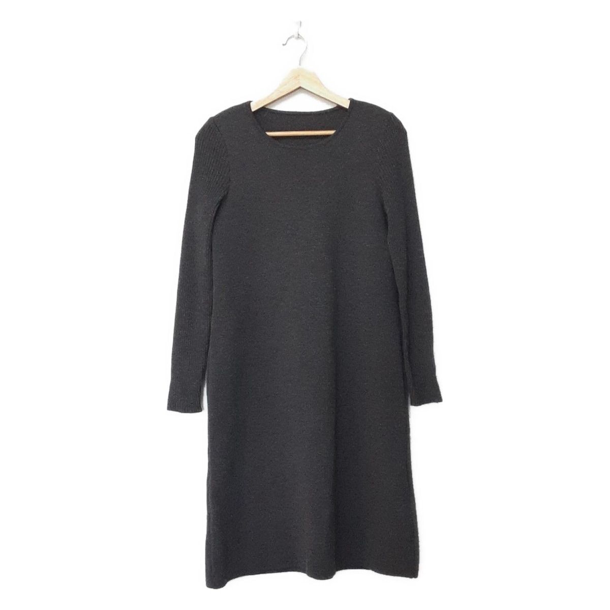 FOXEY フォクシー ワンピース サイズ40 M レディース - 40389 グレー 長袖 ロング