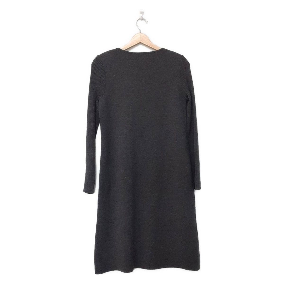 FOXEY フォクシー ワンピース サイズ40 M レディース - 40389 グレー 長袖 ロング