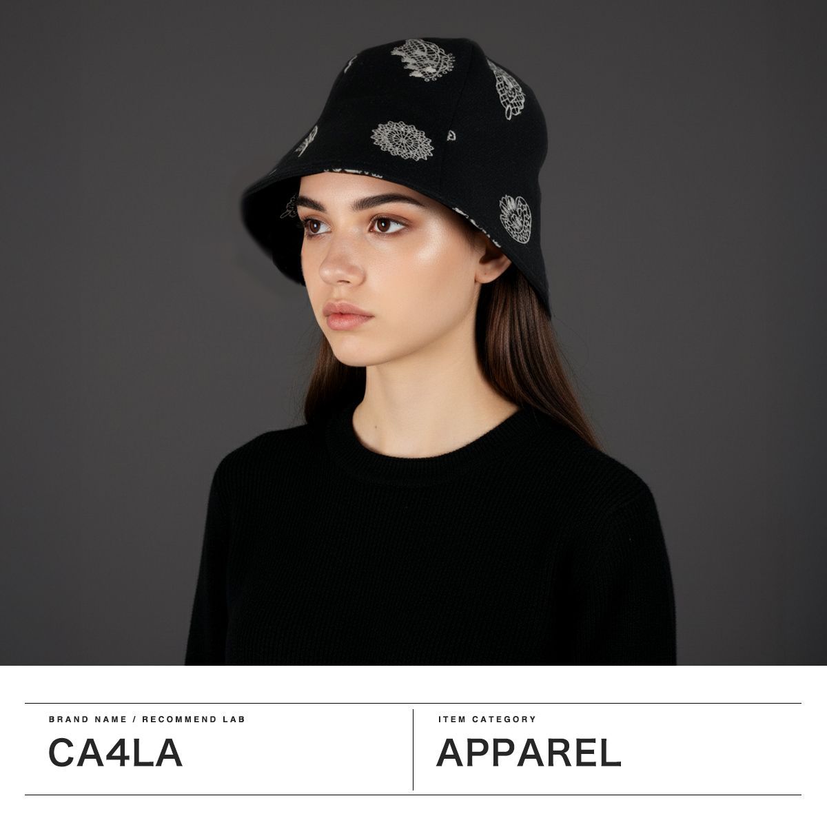 【5％OFFクーポン】【商品レビューで＋5％】CA4LA ハット レディース 秋冬 カシラ 帽子 チューリップハット おしゃれ レース 花 刺繍 リボン 日本製 LILY OF THE VALLEY KTZ02627 CA4LA ハット レディース 秋冬 秋 冬 カシラ 帽子 チューリップハット