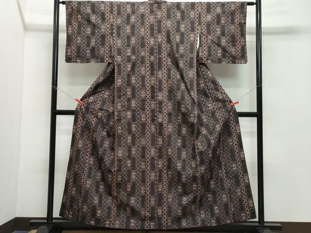 平和屋着物 上質な紬 吉祥間道 正絹 CAAZ8030vf