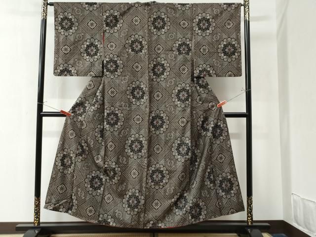 平和屋着物 本場大島紬 龍郷絣 正絹 CAAZ2982yc