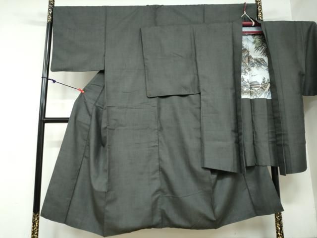 平和屋着物 男性 紬 アンサンブル 100亀甲 正絹 DAAY5449ud