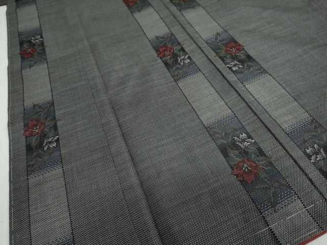 よう 平和屋着物 本場大島紬 9マルキ 草花間道 正絹 DAAY5471ud