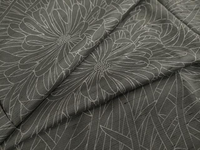 平和屋着物 上質な小紋 紬地 乱菊 正絹 DAAY5472ud