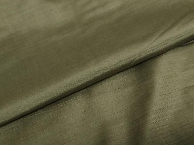 平和屋着物 男性 紬 海松色 正絹 ud