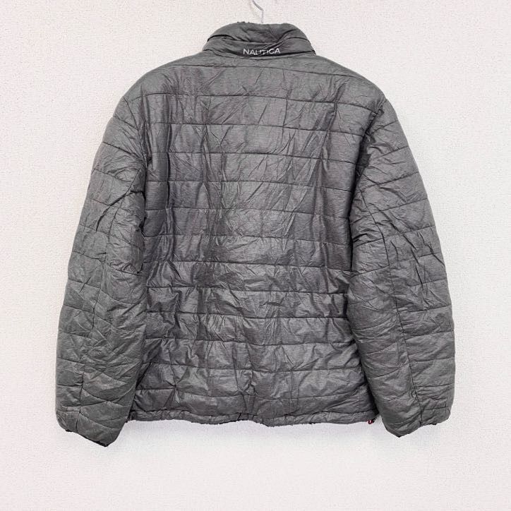 NAUTICA　ノーチカ　グレー　ブルゾン　ジャケット　中綿　ジャンパー　中古品 3点以上まとめ買いで20%OFF】古着 used NAUTICA ノーティカ フルジップ