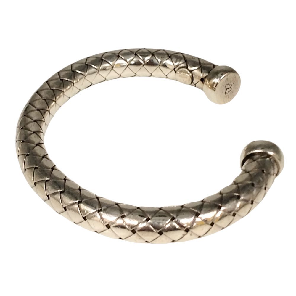 BOTTEGAVENETA ボッテガヴェネタ イントレチャート ブレスレット バングル シルバー 40696