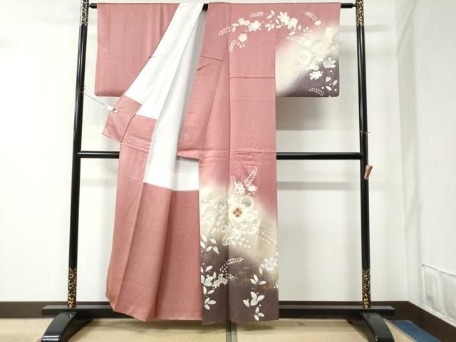 平和屋着物 訪問着 辻が花 刺繍 暈し染め 金彩 正絹 CAAZ3193yc