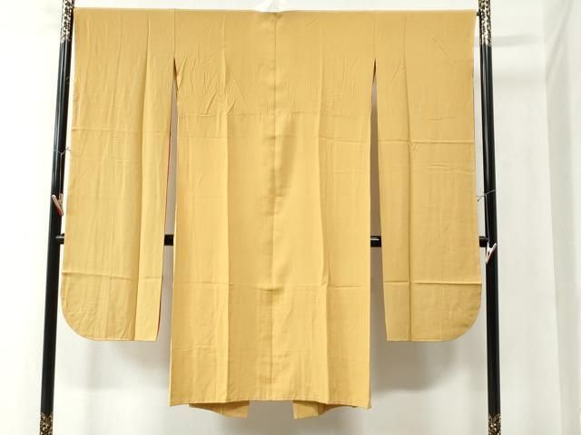 平和屋着物 振袖用長襦袢 無双仕立て 山吹茶色 正絹 CAAZ3195yc