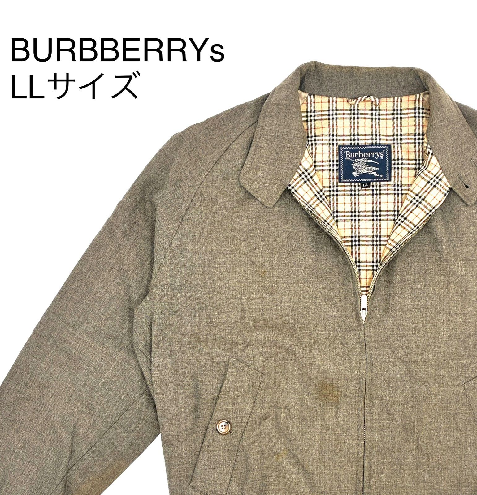 Burberrys バーバリーズ ヴィンテージ ジップ ウールブルゾン