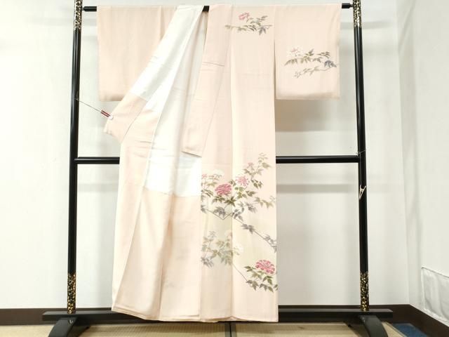 平和屋着物 訪問着 友禅 作家物 枝花文 暈し染め 正絹 CAAZ3230yc