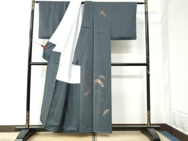 平和屋着物 訪問着 竹屋町刺繍 御所車貝桶破れ色紙吉祥文 金銀彩 正絹 CAAZ3243yc