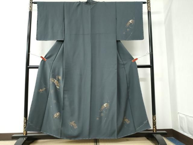 平和屋着物 訪問着 竹屋町刺繍 御所車貝桶破れ色紙吉祥文 金銀彩 正絹 CAAZ3243yc