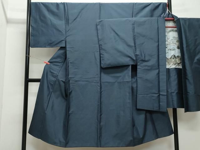 平和屋着物 男性 本場大島紬 アンサンブル 亀甲柄 正絹 CAAZ8087vf