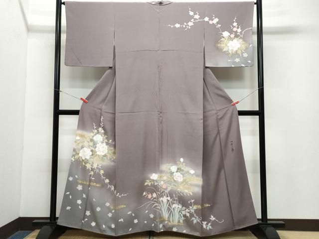 平和屋着物 訪問着 作家物 四季の舞 暈し染め 金銀彩 正絹 CAAZ8097vf