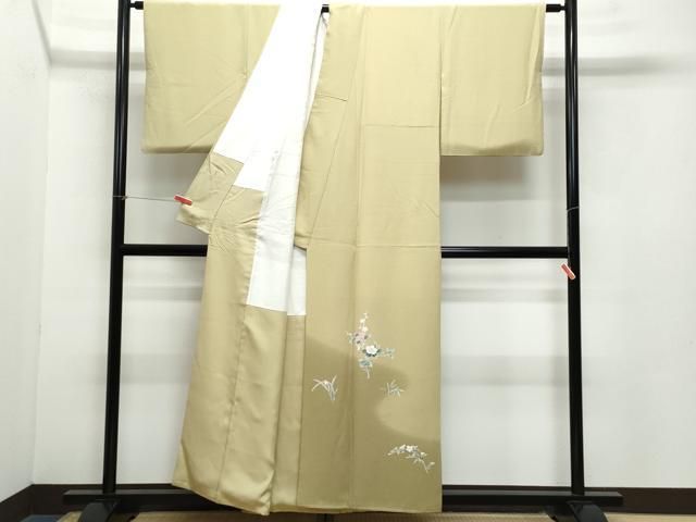 平和屋着物 本加賀友禅作家 梶山伸 訪問着 加賀の彩 枝花文 正絹 CAAZ8100vf