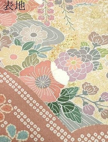 当店人気NO.1。 平和屋着物 訪問着 草花文 金彩 正絹 CAAZ8104vf 完璧