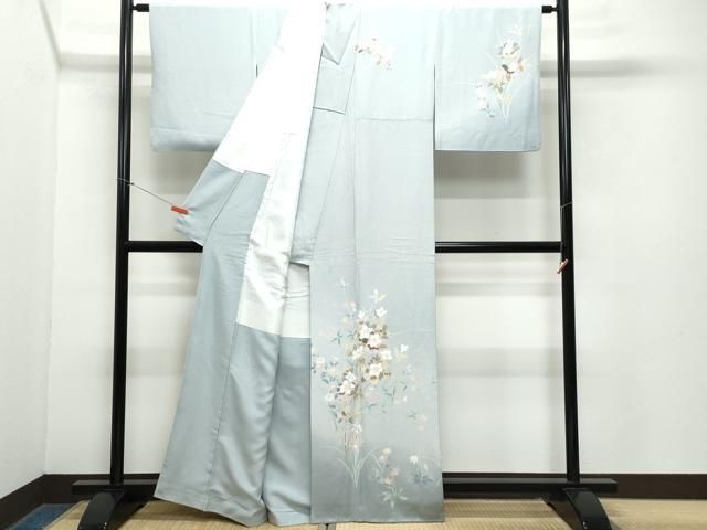 平和屋着物 訪問着 友禅 草花文 暈し染め 正絹 CAAZ8105vf