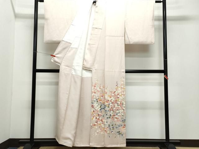 平和屋着物 本加賀友禅作家 百貫華峰 色留袖 枝花楓文 金彩 正絹 CAAZ8116vf