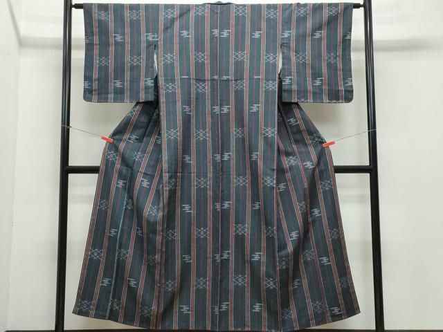 平和屋着物 上質な紬 吉祥間道 正絹 CAAZ8119vf