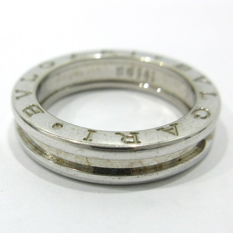 三重本店 BVLGARI ブルガリ 1バンド B-ZERO1 K18リング シルバー サイズ 55 重量 7.7g 135