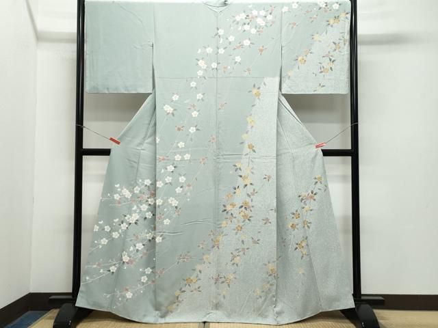 平和屋着物 訪問着 枝垂れ桜 たたき染め 金彩 正絹 CAAZ8130vf