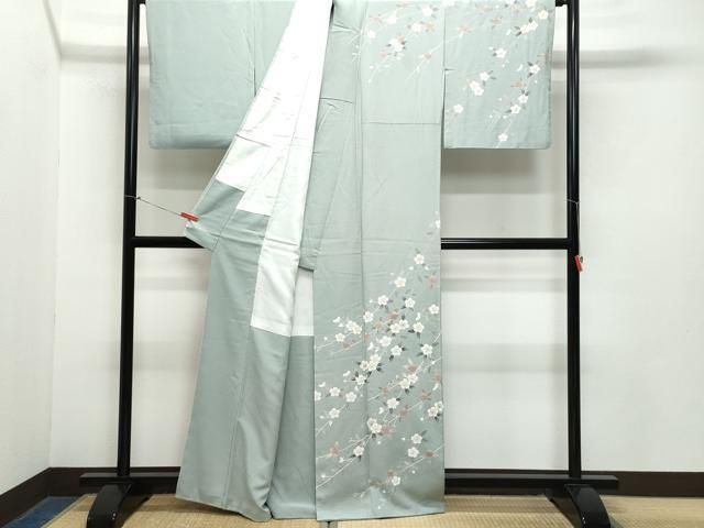 平和屋着物 訪問着 枝垂れ桜 たたき染め 金彩 正絹 CAAZ8130vf