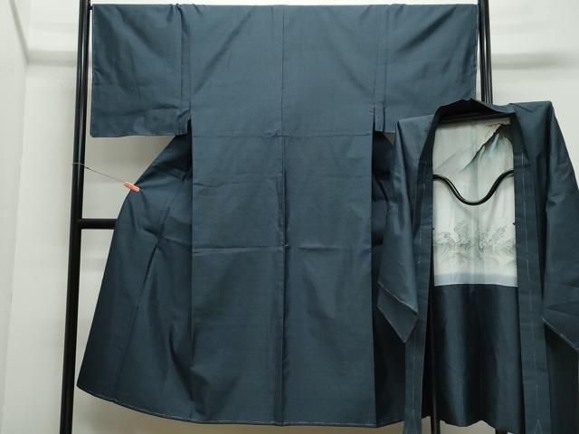 平和屋着物 男性 本場大島紬 アンサンブル 80亀甲 総詰め 正絹 CAAZ8140vf