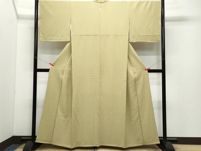 平和屋着物 上質な色無地 桑染色 正絹 CAAZ8163vf