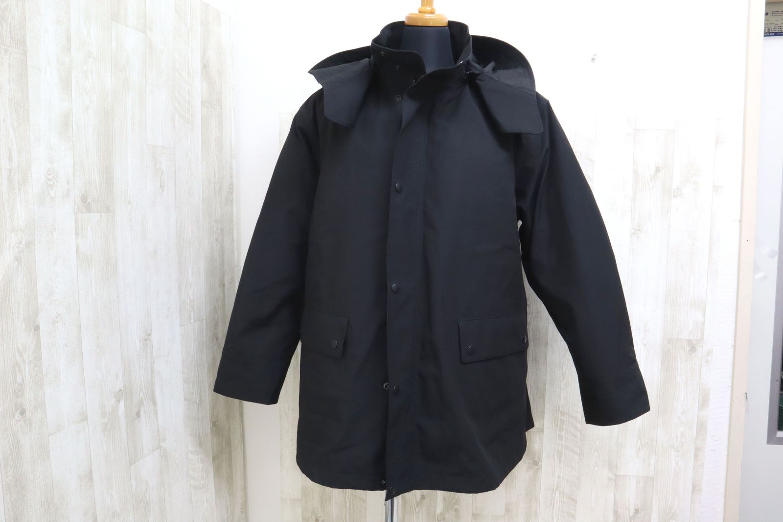 BEAUTY-YOUTH UNITED ARROWS ユナイテッドアローズ BY ボア&キルティングライナーフードミドルパーカー -5WAY- S ブラック