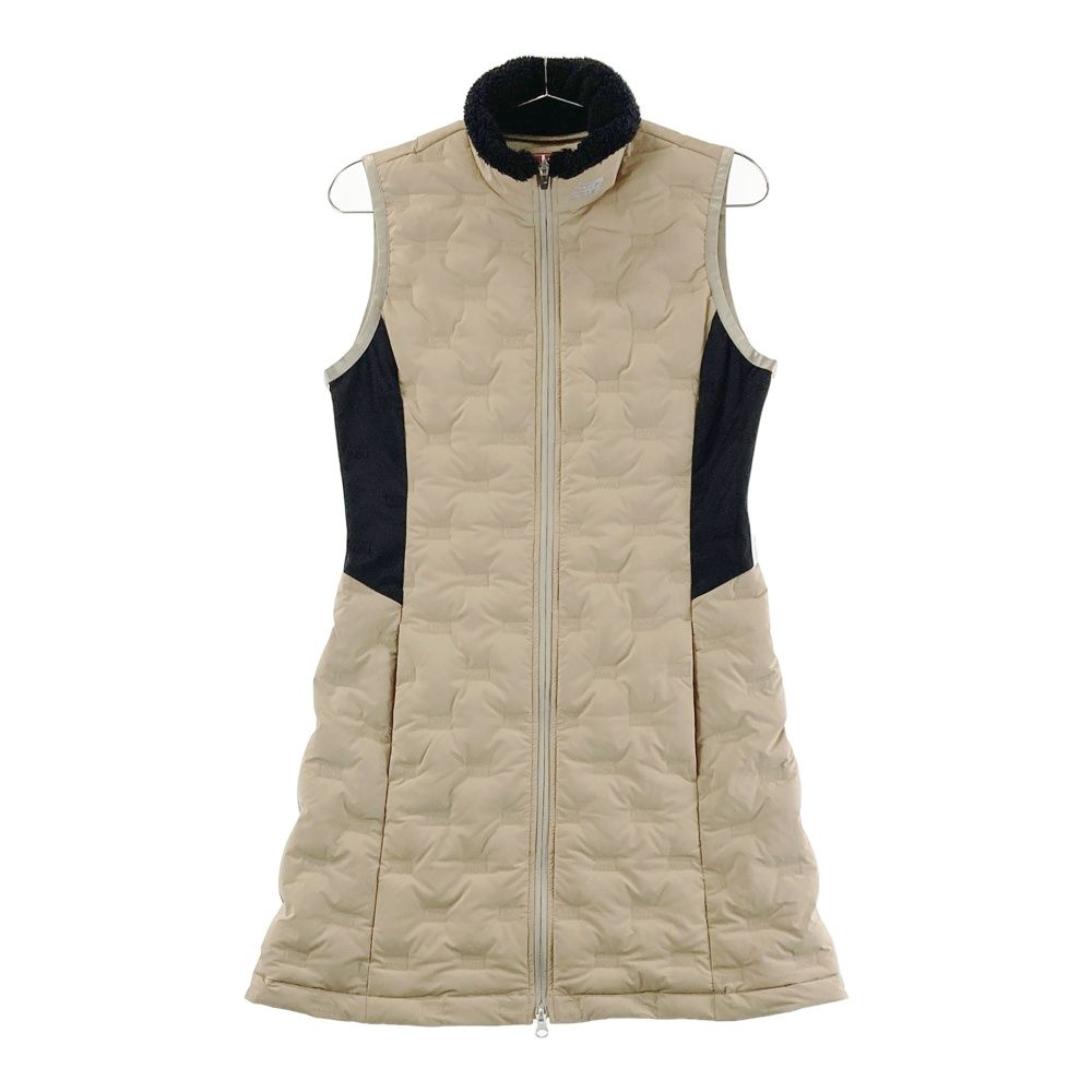 サイズ 0 BALANCE GOLF ニュー ンス ダウン ジップワンピース 襟ボア ブラウン系 ゴルフウェア レディース ストスト