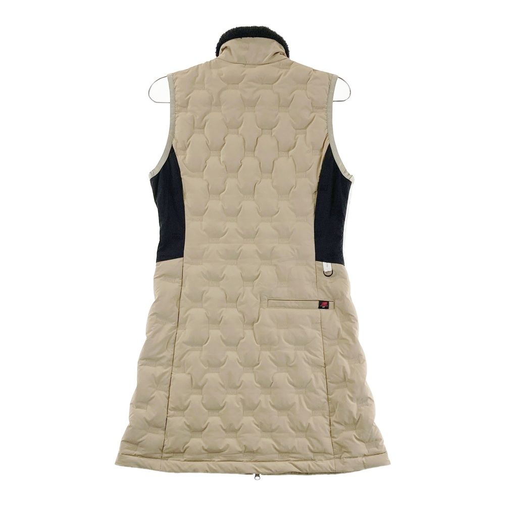 サイズ 0 NEW BALANCE GOLF ニューバランス ダウン ジップワンピース 襟ボア ブラウン系 240101400040 ゴルフウェア レディース ストスト