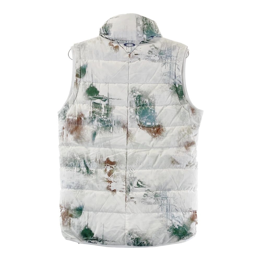 サイズ M OAKLEY オークリー FOA404241 2WAY ダウンジップジャケット スカル 総柄 ホワイト系 240101403337 ゴルフウェア メンズ ストスト LLC-HASEGAWATOSO_COM