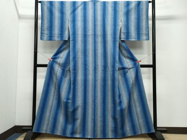 平和屋着物 上質な紬 縞 正絹 CAAZ8181vf